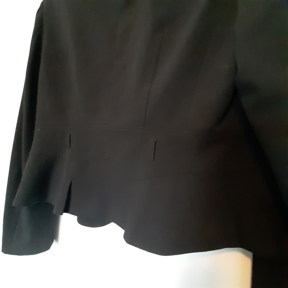 Basque womens black jacket size 14 exx condition missing waist belt - Picture 6 of 7